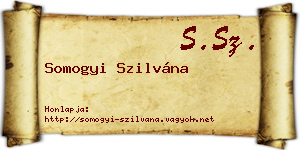 Somogyi Szilvána névjegykártya