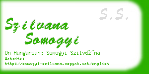 szilvana somogyi business card